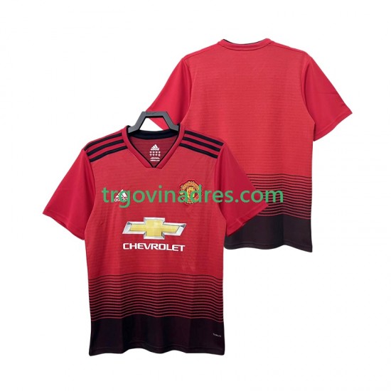 Muški Domaći Dres Manchester United Retro 2018 2019 s Kratkih Rukava Muški Domaći Dres Manchester United Retro 2018 2019 s Kratkih Rukava