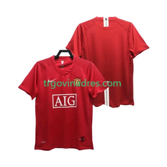 Muški Domaći Dres Manchester United Retro Premier League 2007 2008 s Kratkih Rukava Muški Domaći Dres Manchester United Retro Premier League 2007 2008 s Kratkih Rukava