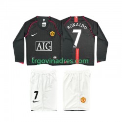 Dječji Gostujući Dres Manchester United Ronaldo 7 Retro 2007 2008 s Dugim Rukavima Dječji Gostujući Dres Manchester United Ronaldo 7 Retro 2007 2008 s Dugim Rukavima