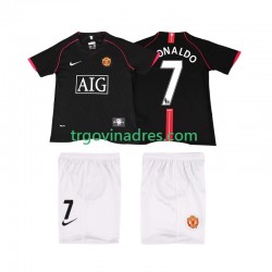 Dječji Gostujući Dres Manchester United Ronaldo 7 Retro 2007 2008 s Kratkih Rukava Dječji Gostujući Dres Manchester United Ronaldo 7 Retro 2007 2008 s Kratkih Rukava
