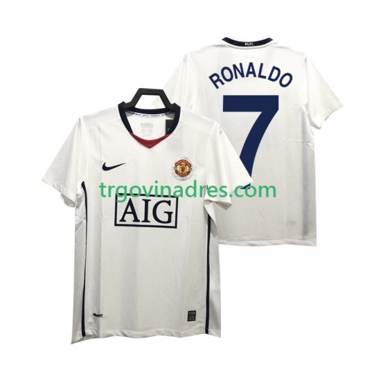 Muški Gostujući Dres Manchester United Ronaldo 7 Retro Premier League 2009 2008 s Kratkih Rukava Muški Gostujući Dres Manchester United Ronaldo 7 Retro Premier League 2009 2008 s Kratkih Rukava