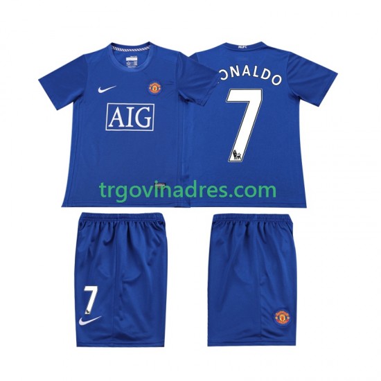 Dječji Treći Dres Manchester United Ronaldo 7 Retro 2009 2008 s Kratkih Rukava Dječji Treći Dres Manchester United Ronaldo 7 Retro 2009 2008 s Kratkih Rukava