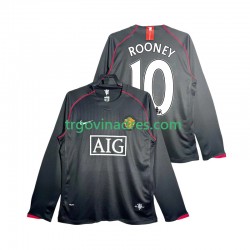 Muški Gostujući Dres Manchester United Rooney 10 Retro 2007 2008 s Dugim Rukavima Muški Gostujući Dres Manchester United Rooney 10 Retro 2007 2008 s Dugim Rukavima