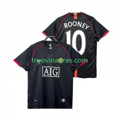 Muški Gostujući Dres Manchester United Rooney 10 Retro 2007 2008 s Kratkih Rukava Muški Gostujući Dres Manchester United Rooney 10 Retro 2007 2008 s Kratkih Rukava
