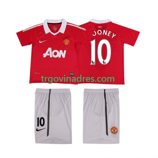 Dječji Domaći Dres Manchester United Rooney 10 Retro 2011 2010 s Kratkih Rukava Dječji Domaći Dres Manchester United Rooney 10 Retro 2011 2010 s Kratkih Rukava