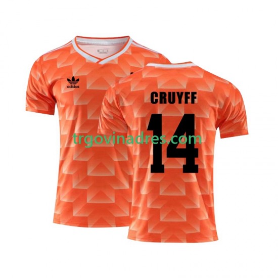 Muški Domaći Dres Nizozemska Cruyff 14 Retro 1988 s Kratkih Rukava