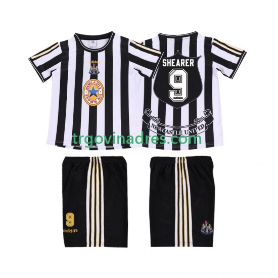 Dječji Domaći Dres Newcastle United SHEARER 9 Retro 1997 1999 s Kratkih Rukava Dječji Domaći Dres Newcastle United SHEARER 9 Retro 1997 1999 s Kratkih Rukava