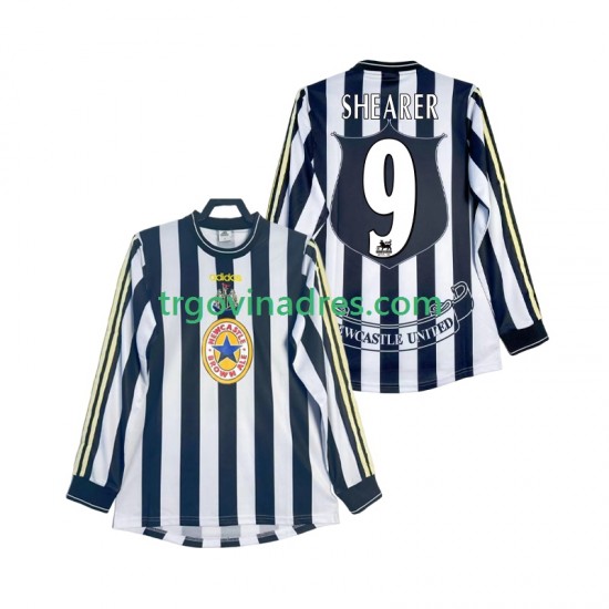 Muški Domaći Dres Newcastle United SHEARER 9 Retro 1997 1999 s Dugim Rukavima Muški Domaći Dres Newcastle United SHEARER 9 Retro 1997 1999 s Dugim Rukavima