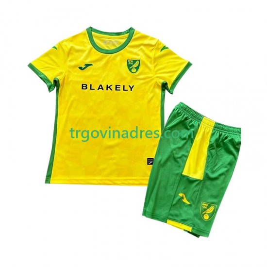 Dječji Domaći Dres Norwich City 2024-2025 s Kratkih Rukava Dječji Domaći Dres Norwich City 2024-2025 s Kratkih Rukava