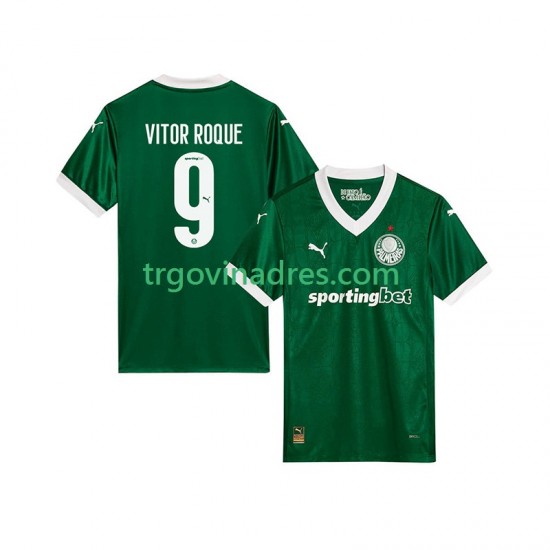 Muški Domaći Dres Palmeiras Vitor Roque 9 2025-2026 s Kratkih Rukava Muški Domaći Dres Palmeiras Vitor Roque 9 2025-2026 s Kratkih Rukava