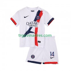 Dječji Gostujući Dres Paris Saint-Germain Desire Doue 14 2025-2026 s Kratkih Rukava