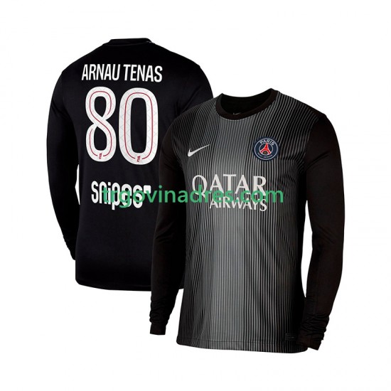 Muški Domaći Golmanski Dres Paris Saint-Germain Arnau Tenas 80 2025-2026 s Dugim Rukavima Muški Domaći Golmanski Dres Paris Saint-Germain Arnau Tenas 80 2025-2026 s Dugim Rukavima