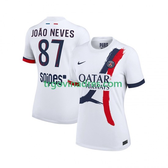 Muški Gostujući Dres Paris Saint-Germain Joao Neves 87 2025-2026 s Kratkih Rukava Muški Gostujući Dres Paris Saint-Germain Joao Neves 87 2025-2026 s Kratkih Rukava
