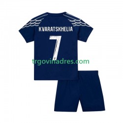 Dječji Četvrti Dres Paris Saint-Germain Khvicha Kvaratskhelia 7 2024-2025 s Kratkih Rukava Dječji Četvrti Dres Paris Saint-Germain Khvicha Kvaratskhelia 7 2024-2025 s Kratkih Rukava