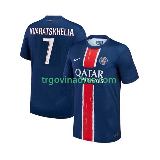 Muški Domaći Dres Paris Saint-Germain Khvicha Kvaratskhelia 7 2024-2025 s Kratkih Rukava Muški Domaći Dres Paris Saint-Germain Khvicha Kvaratskhelia 7 2024-2025 s Kratkih Rukava