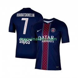 Muški Domaći Dres Paris Saint-Germain Khvicha Kvaratskhelia 7 2025-2026 s Kratkih Rukava