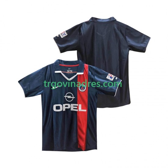 Muški Domaći Dres Paris Saint-Germain Retro 2001 2002 s Kratkih Rukava Muški Domaći Dres Paris Saint-Germain Retro 2001 2002 s Kratkih Rukava
