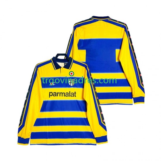 Muški Domaći Dres Parma Retro 2000 1999 s Dugim Rukavima Muški Domaći Dres Parma Retro 2000 1999 s Dugim Rukavima