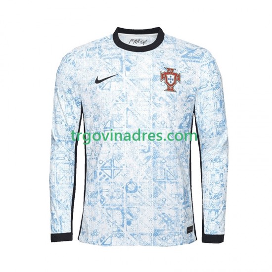 Muški Gostujući Dres Portugal Euro 2024 s Dugim Rukavima Muški Gostujući Dres Portugal Euro 2024 s Dugim Rukavima