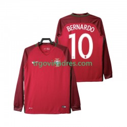 Muški Domaći Dres Portugal BERNARDO 10 Retro 2016 s Dugim Rukavima Muški Domaći Dres Portugal BERNARDO 10 Retro 2016 s Dugim Rukavima