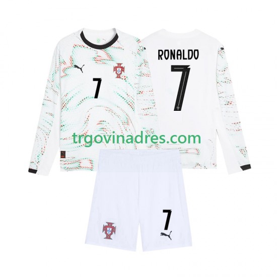 Dječji Gostujući Dres Portugal Cristiano Ronaldo 7 2025 s Dugim Rukavima Dječji Gostujući Dres Portugal Cristiano Ronaldo 7 2025 s Dugim Rukavima