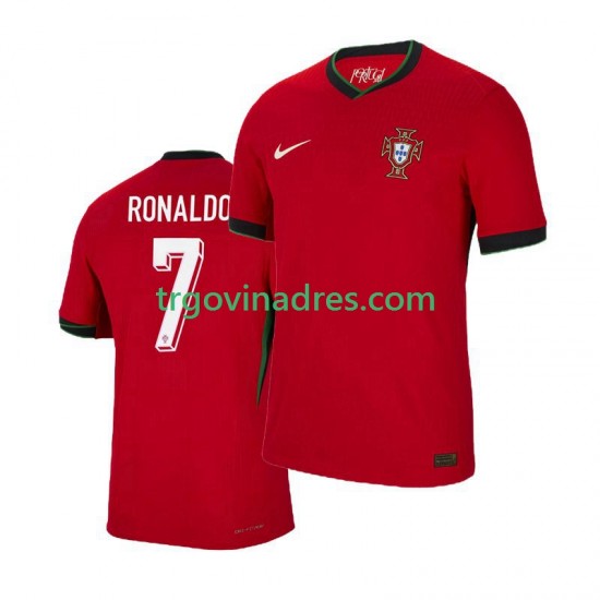 Muški Domaći Dres Portugal Cristiano Ronaldo 7 Euro 2024 s Kratkih Rukava Muški Domaći Dres Portugal Cristiano Ronaldo 7 Euro 2024 s Kratkih Rukava