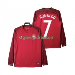 Muški Domaći Dres Portugal Cristiano Ronaldo 7 Retro 2016 s Dugim Rukavima Muški Domaći Dres Portugal Cristiano Ronaldo 7 Retro 2016 s Dugim Rukavima