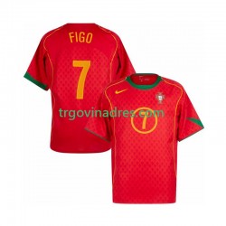 Muški Domaći Dres Portugal Figo 7 Retro 2004 s Kratkih Rukava Muški Domaći Dres Portugal Figo 7 Retro 2004 s Kratkih Rukava