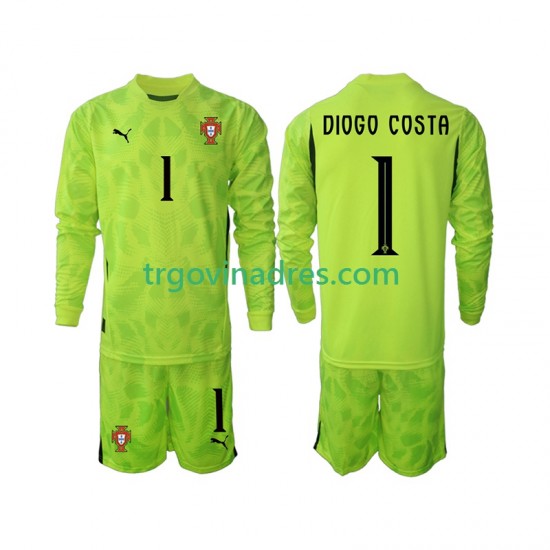 Dječji Domaći Golmanski Dres Portugal Diogo Costa 1 2025 s Dugim Rukavima Dječji Domaći Golmanski Dres Portugal Diogo Costa 1 2025 s Dugim Rukavima