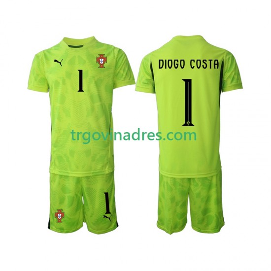 Dječji Domaći Golmanski Dres Portugal Diogo Costa 1 2025 s Kratkih Rukava Dječji Domaći Golmanski Dres Portugal Diogo Costa 1 2025 s Kratkih Rukava