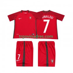 Dječji Domaći Dres Portugal RONALDO 7 Retro 2016 s Kratkih Rukava Dječji Domaći Dres Portugal RONALDO 7 Retro 2016 s Kratkih Rukava