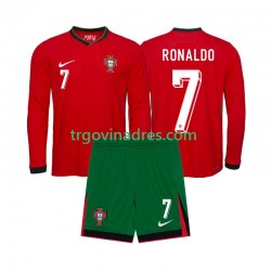 Dječji Domaći Dres Portugal Ronaldo 7 Euro 2024 s Dugim Rukavima Dječji Domaći Dres Portugal Ronaldo 7 Euro 2024 s Dugim Rukavima