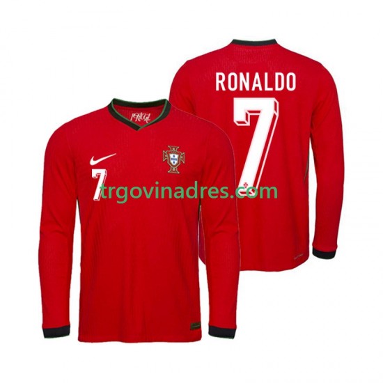 Muški Domaći Dres Portugal Ronaldo 7 Euro 2024 s Dugim Rukavima Muški Domaći Dres Portugal Ronaldo 7 Euro 2024 s Dugim Rukavima