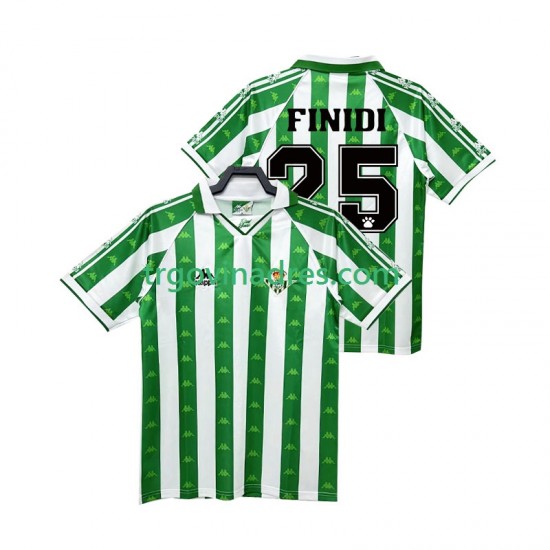 Muški Domaći Dres Real Betis FINIDI 25 Retro 1996 1997 s Kratkih Rukava Muški Domaći Dres Real Betis FINIDI 25 Retro 1996 1997 s Kratkih Rukava