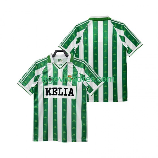 Muški Domaći Dres Real Betis Retro 1995 1996 s Kratkih Rukava Muški Domaći Dres Real Betis Retro 1995 1996 s Kratkih Rukava