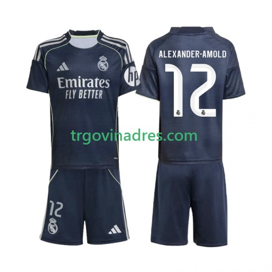 Dječji Gostujući Dres Real Madrid Alexander-Arnold 12 2025-2026 s Kratkih Rukava Dječji Gostujući Dres Real Madrid Alexander-Arnold 12 2025-2026 s Kratkih Rukava
