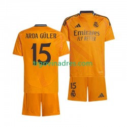 Dječji Gostujući Dres Real Madrid Arda Guler 15 2024-2025 s Kratkih Rukava Dječji Gostujući Dres Real Madrid Arda Guler 15 2024-2025 s Kratkih Rukava