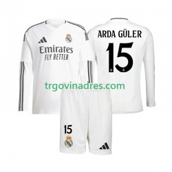 Dječji Domaći Dres Real Madrid Arda Guler 15 2024-2025 s Dugim Rukavima Dječji Domaći Dres Real Madrid Arda Guler 15 2024-2025 s Dugim Rukavima