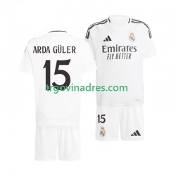 Dječji Domaći Dres Real Madrid Arda Guler 15 2024-2025 s Kratkih Rukava Dječji Domaći Dres Real Madrid Arda Guler 15 2024-2025 s Kratkih Rukava