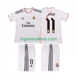 Dječji Domaći Dres Real Madrid BALE 11 Retro 2013 2014 s Kratkih Rukava Dječji Domaći Dres Real Madrid BALE 11 Retro 2013 2014 s Kratkih Rukava