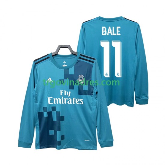 Muški Treći Dres Real Madrid BALE 11 Retro 2017 2018 s Dugim Rukavima Muški Treći Dres Real Madrid BALE 11 Retro 2017 2018 s Dugim Rukavima