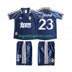 Dječji Treći Dres Real Madrid BECERHAM 23 Retro 1998 1999 s Kratkih Rukava