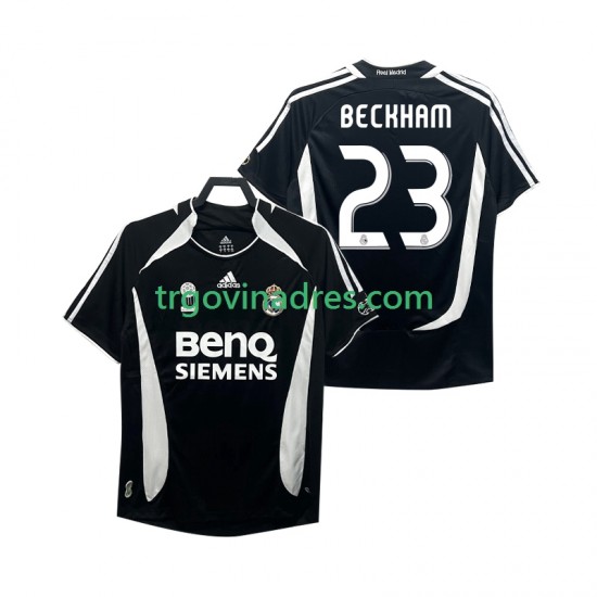 Muški Treći Dres Real Madrid Beckham 23 Retro 2007 2006 s Kratkih Rukava Muški Treći Dres Real Madrid Beckham 23 Retro 2007 2006 s Kratkih Rukava