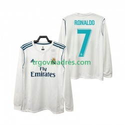 Muški Domaći Dres Real Madrid CRISTIANO RONALDO 7 Retro 2017 2018 s Dugim Rukavima Muški Domaći Dres Real Madrid CRISTIANO RONALDO 7 Retro 2017 2018 s Dugim Rukavima