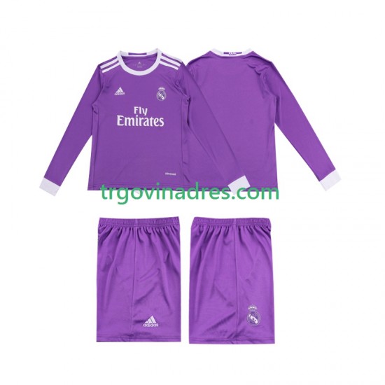 Dječji Gostujući Dres Real Madrid Retro 2016 s Dugim Rukavima Dječji Gostujući Dres Real Madrid Retro 2016 s Dugim Rukavima