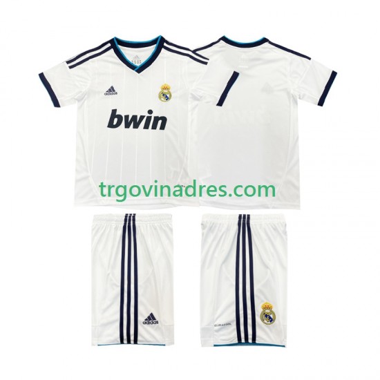 Dječji Domaći Dres Real Madrid Retro 2012 2013 s Kratkih Rukava Dječji Domaći Dres Real Madrid Retro 2012 2013 s Kratkih Rukava