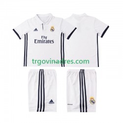 Dječji Domaći Dres Real Madrid Retro 2016 2017 s Kratkih Rukava Dječji Domaći Dres Real Madrid Retro 2016 2017 s Kratkih Rukava