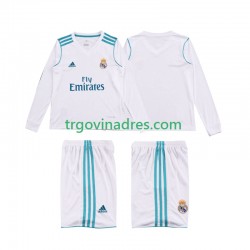 Dječji Domaći Dres Real Madrid Retro 2017 2018 s Dugim Rukavima Dječji Domaći Dres Real Madrid Retro 2017 2018 s Dugim Rukavima