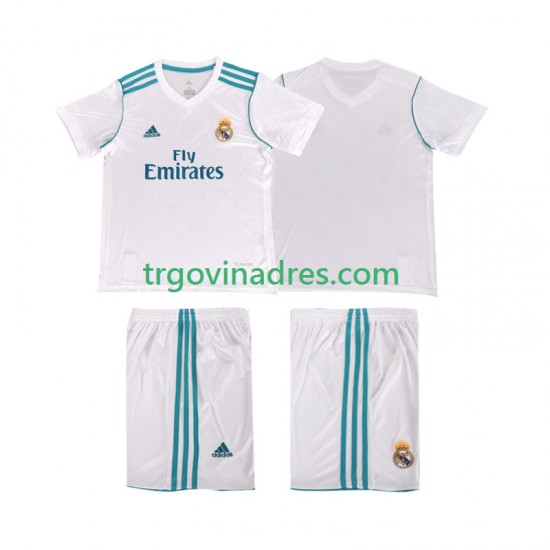 Dječji Domaći Dres Real Madrid Retro 2017 2018 s Kratkih Rukava Dječji Domaći Dres Real Madrid Retro 2017 2018 s Kratkih Rukava