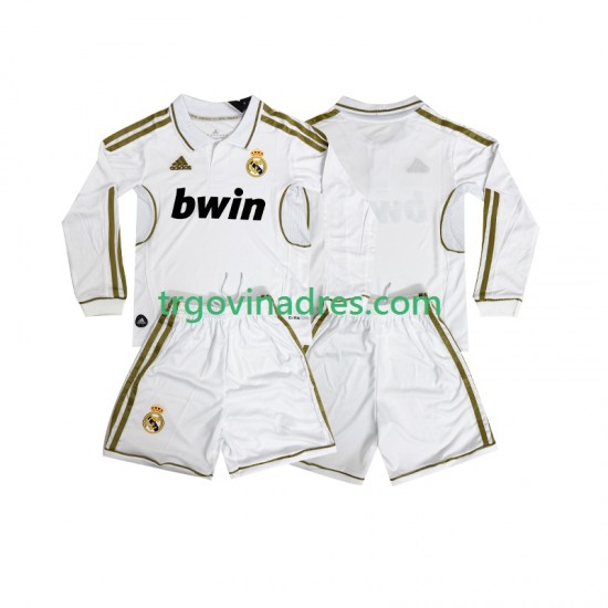 Dječji Domaći Dres Real Madrid Retro 2012 2011 s Dugim Rukavima Dječji Domaći Dres Real Madrid Retro 2012 2011 s Dugim Rukavima